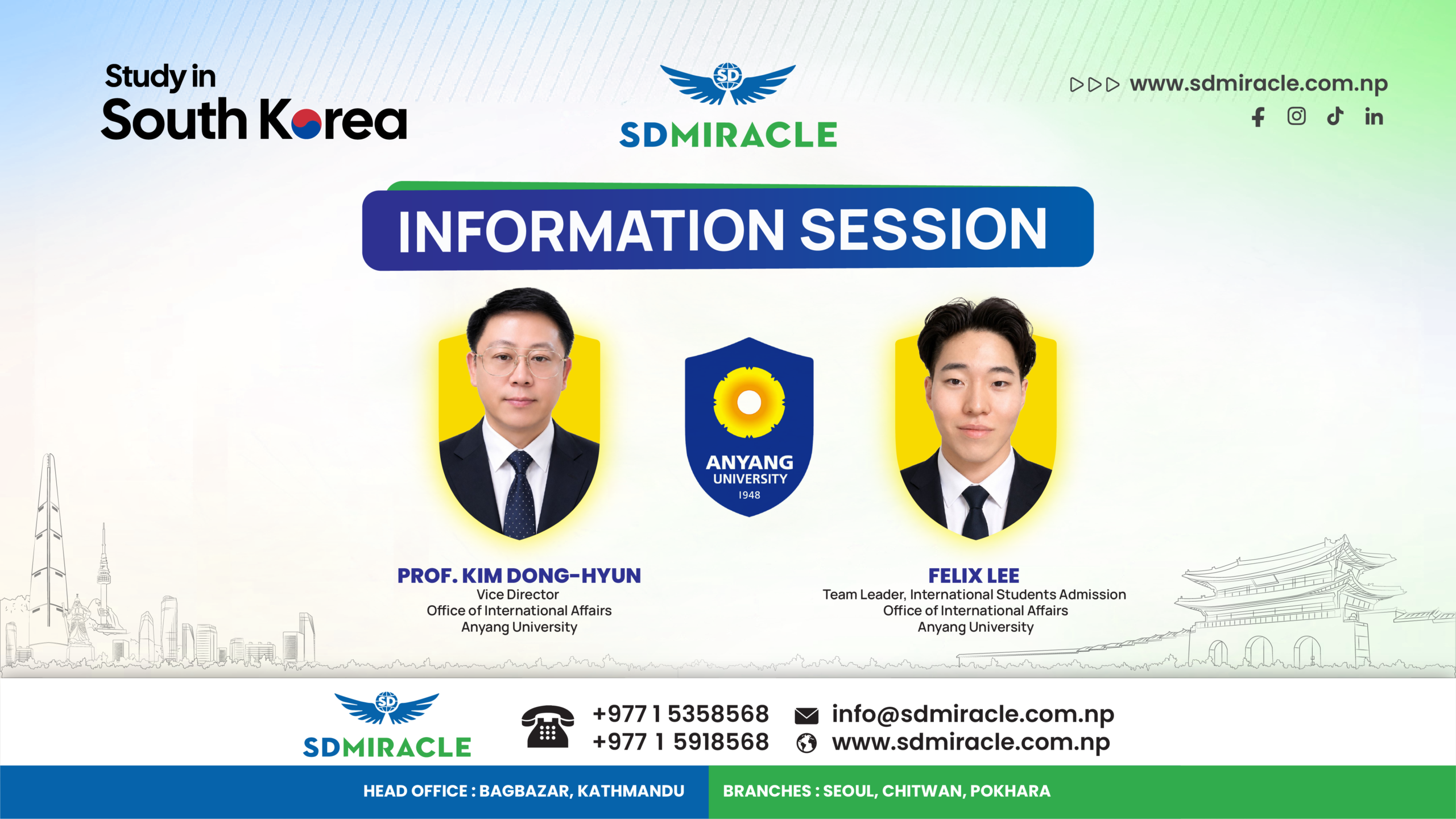 Anyang University Information Session Successfully Concluded at SD Miracle